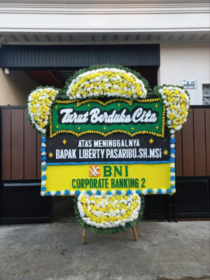 Papan Bunga Duka di Bangun Mulia