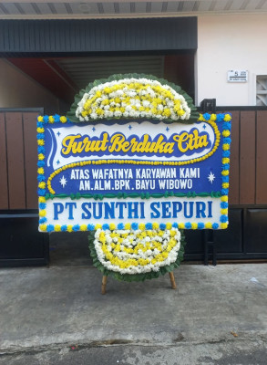 Papan Bunga Duka di Bangun Mulia