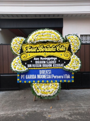 Papan Bunga Duka di Bangun Mulia