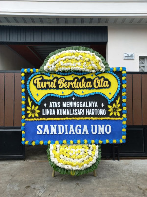 Papan Bunga Duka di Bangun Mulia